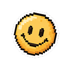 Smiley sticker